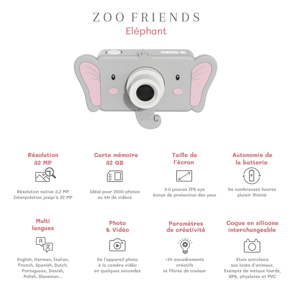 The Zoofamily Zoo Friends - Elephant | Kindercamera