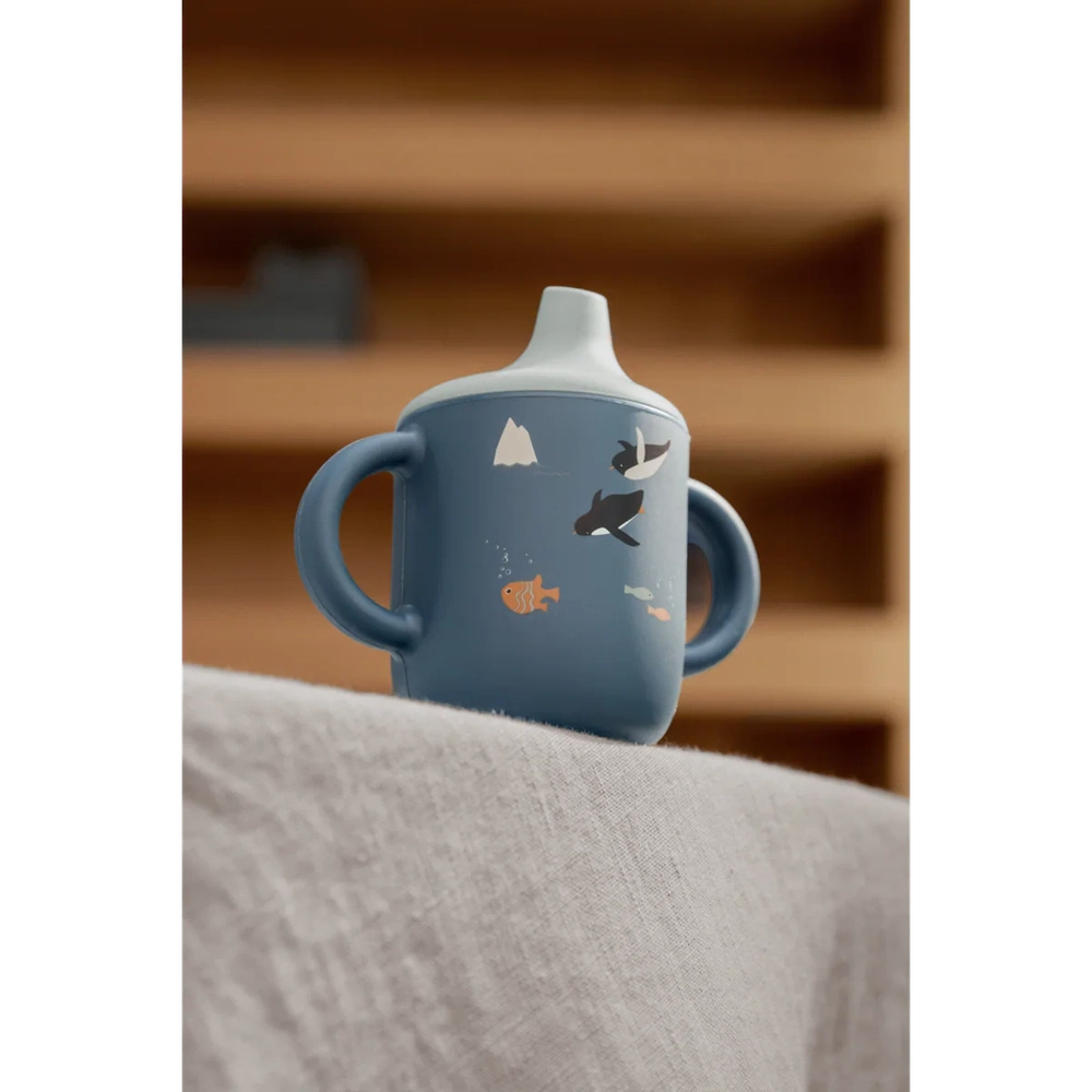 Liewood Neill Sippy Cup - Arctic Sea / Ocean view
