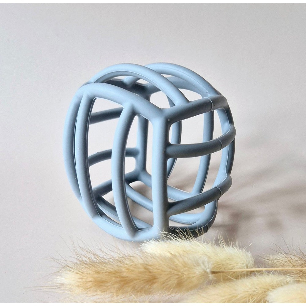 Rammelaartje Siliconen Flexibele Motoriek Bal - Gruisblauw