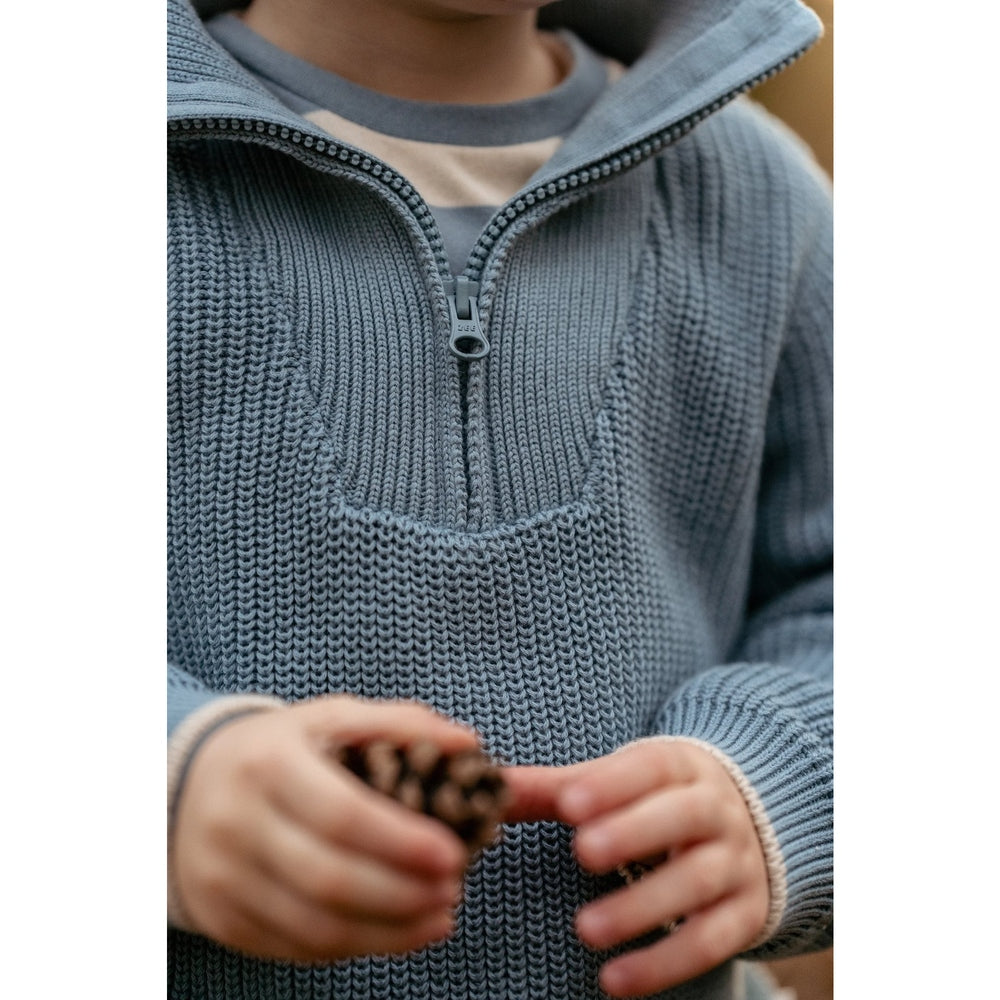 Little Dutch Gebreide Trui - Stone Blue