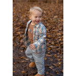 Little Dutch Flanellen Overhemd Met Klassieke Ruitenprint - Stone Blue