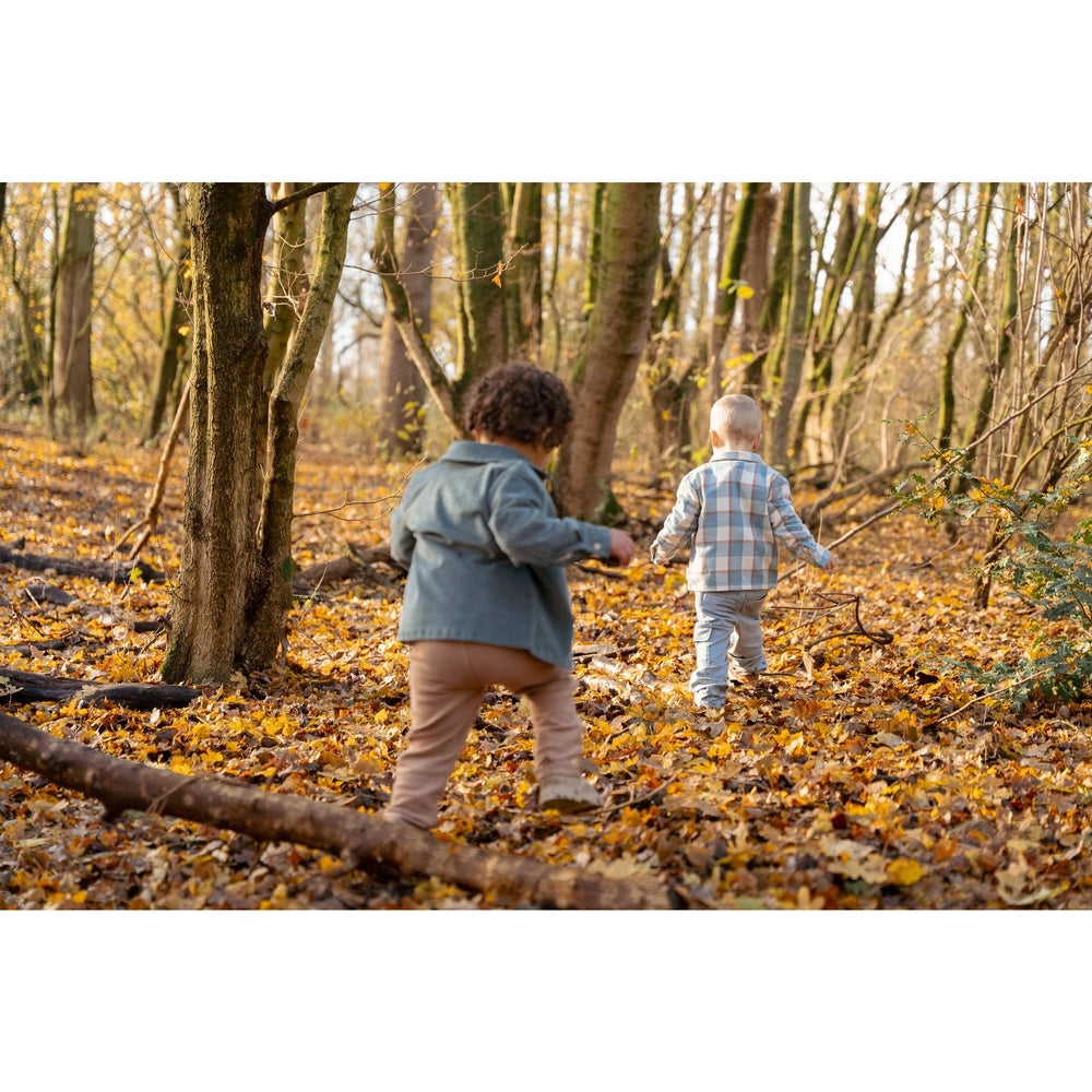 Little Dutch Flanellen Overhemd Met Klassieke Ruitenprint - Stone Blue