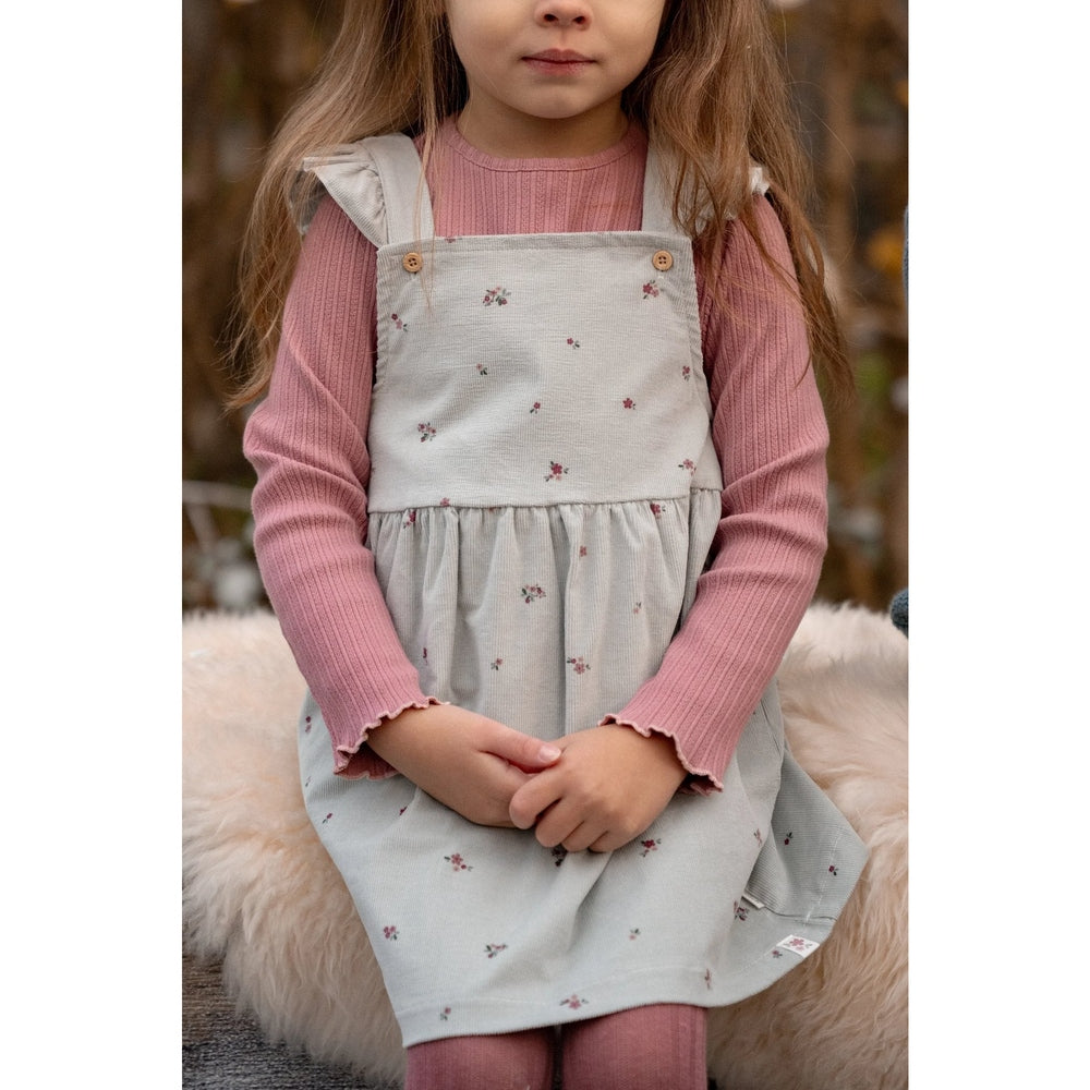 Little Dutch T-shirt Lange Mouwen Uit Biokatoen - Flower/Rouge