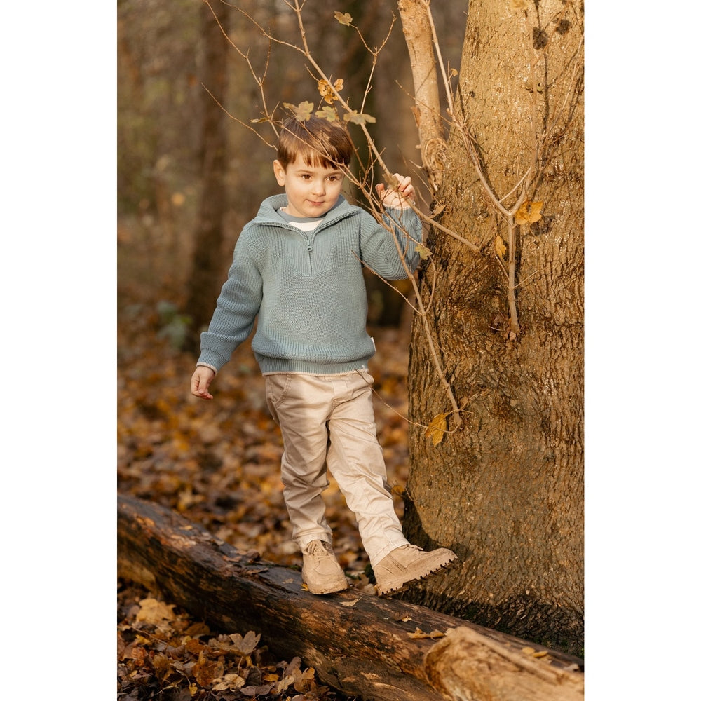 Little Dutch Gebreide Trui - Stone Blue