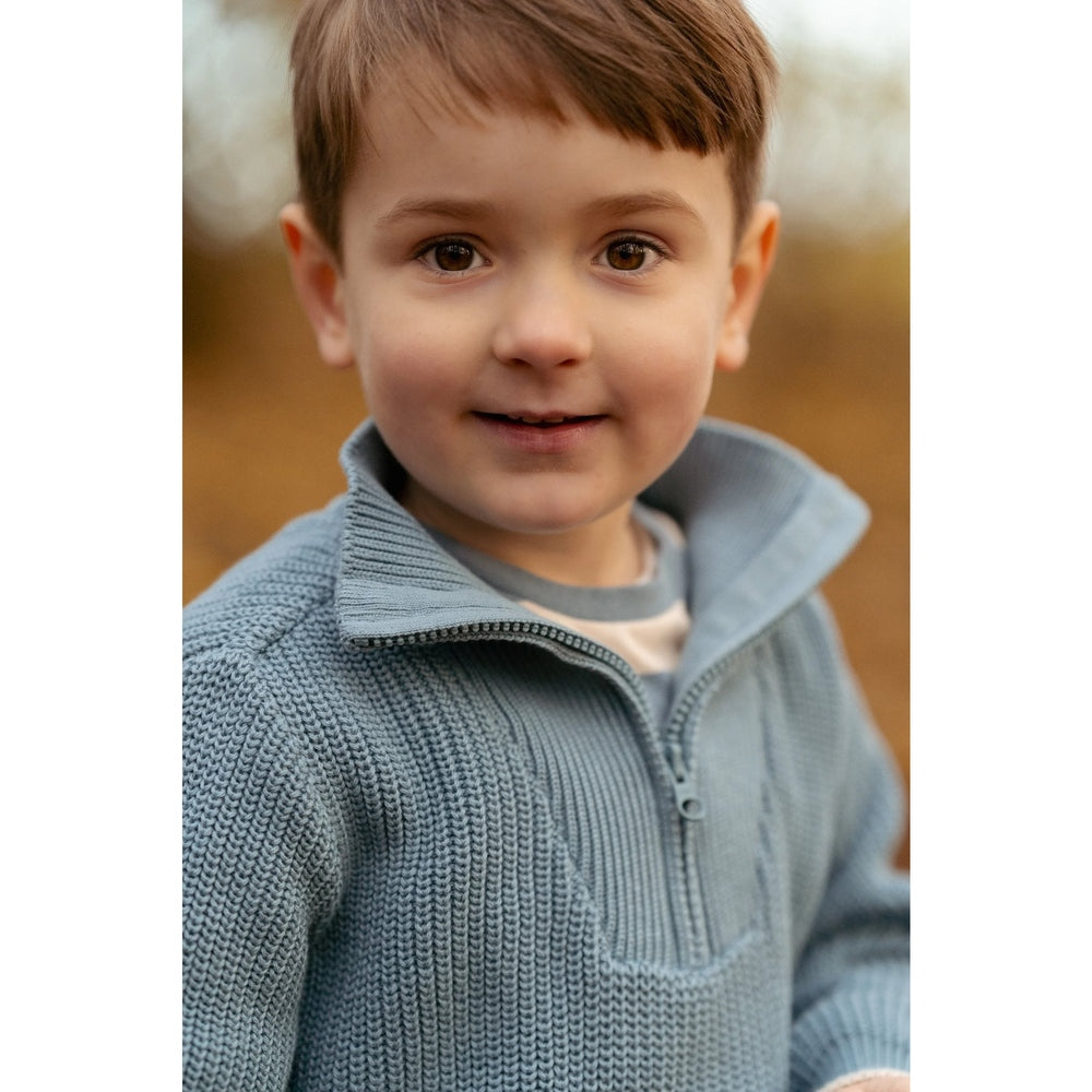 Little Dutch Gebreide Trui - Stone Blue