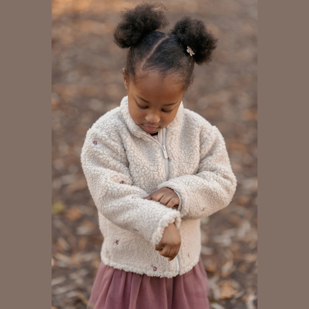 Little Dutch Cardigan - Sand Met Bloemetjes
