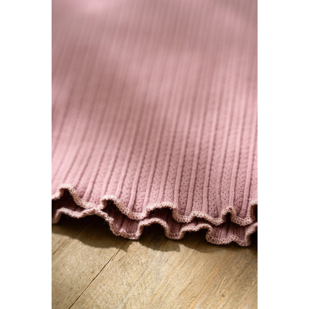 Little Dutch T-shirt Lange Mouwen Uit Biokatoen - Flower/Rouge