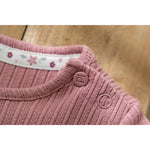 Little Dutch T-shirt Lange Mouwen Uit Biokatoen - Flower/Rouge