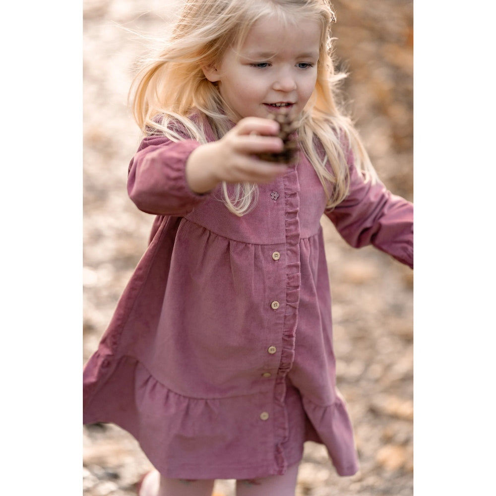 Little Dutch Corduroy Jurk Lange Mouwen - Rouge