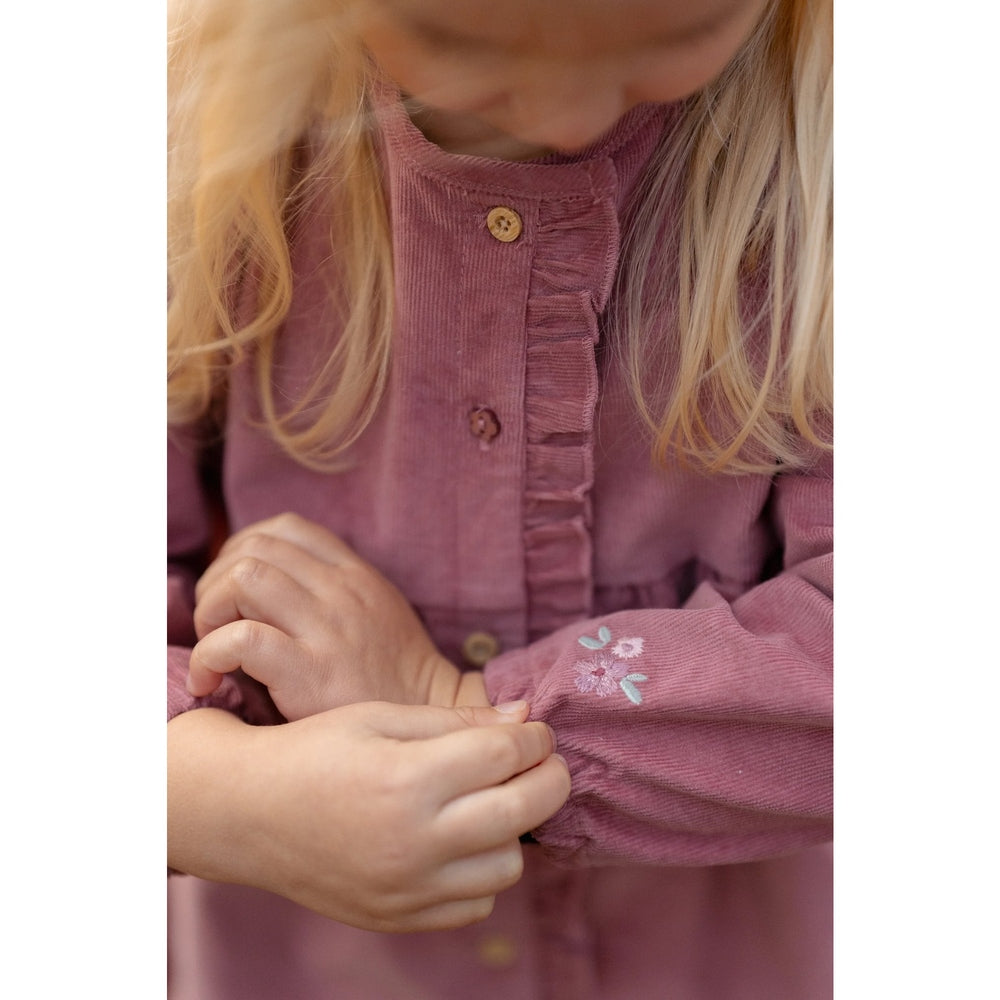 Little Dutch Corduroy Jurk Lange Mouwen - Rouge