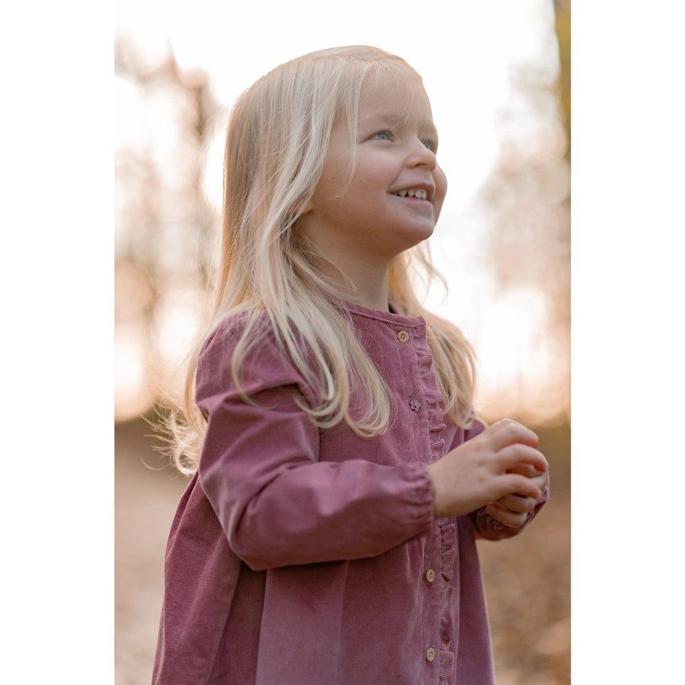 Little Dutch Corduroy Jurk Lange Mouwen - Rouge