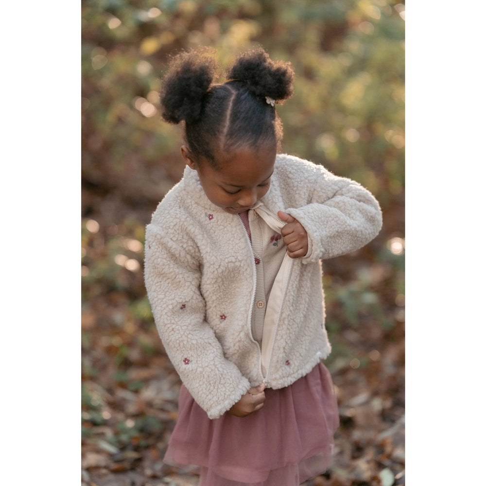 Little Dutch Cardigan - Sand Met Bloemetjes