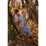 Little Dutch Flanellen Overhemd Met Klassieke Ruitenprint - Stone Blue