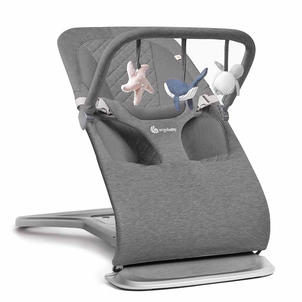 Ergobaby 3-in-1 Evolve Bouncer Speelboog - Ocean Wonders - Charcoal Grey