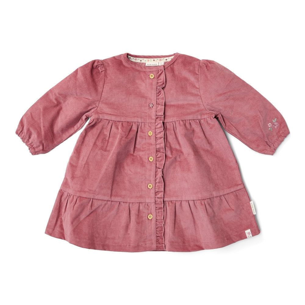 Little Dutch Corduroy Jurk Lange Mouwen - Rouge