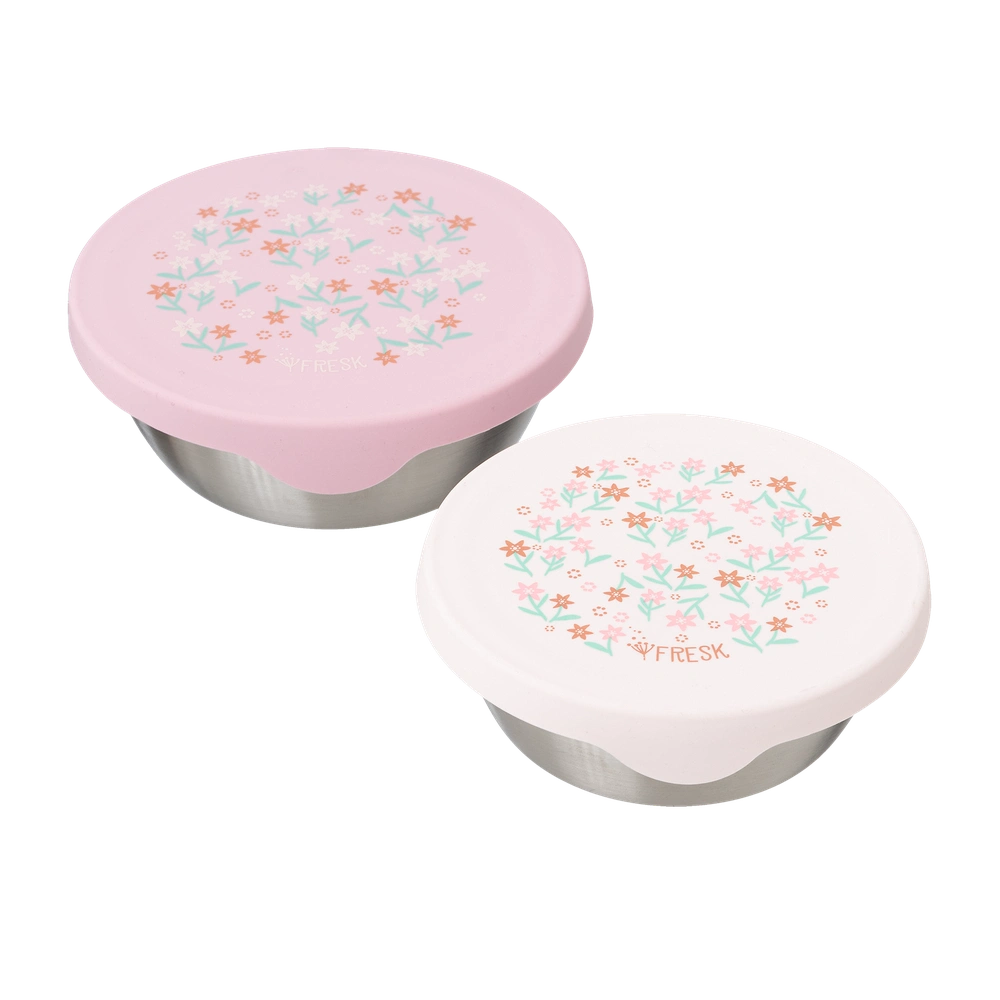 Fresk Roestvrije Snackbox 2st - Garden Flowers