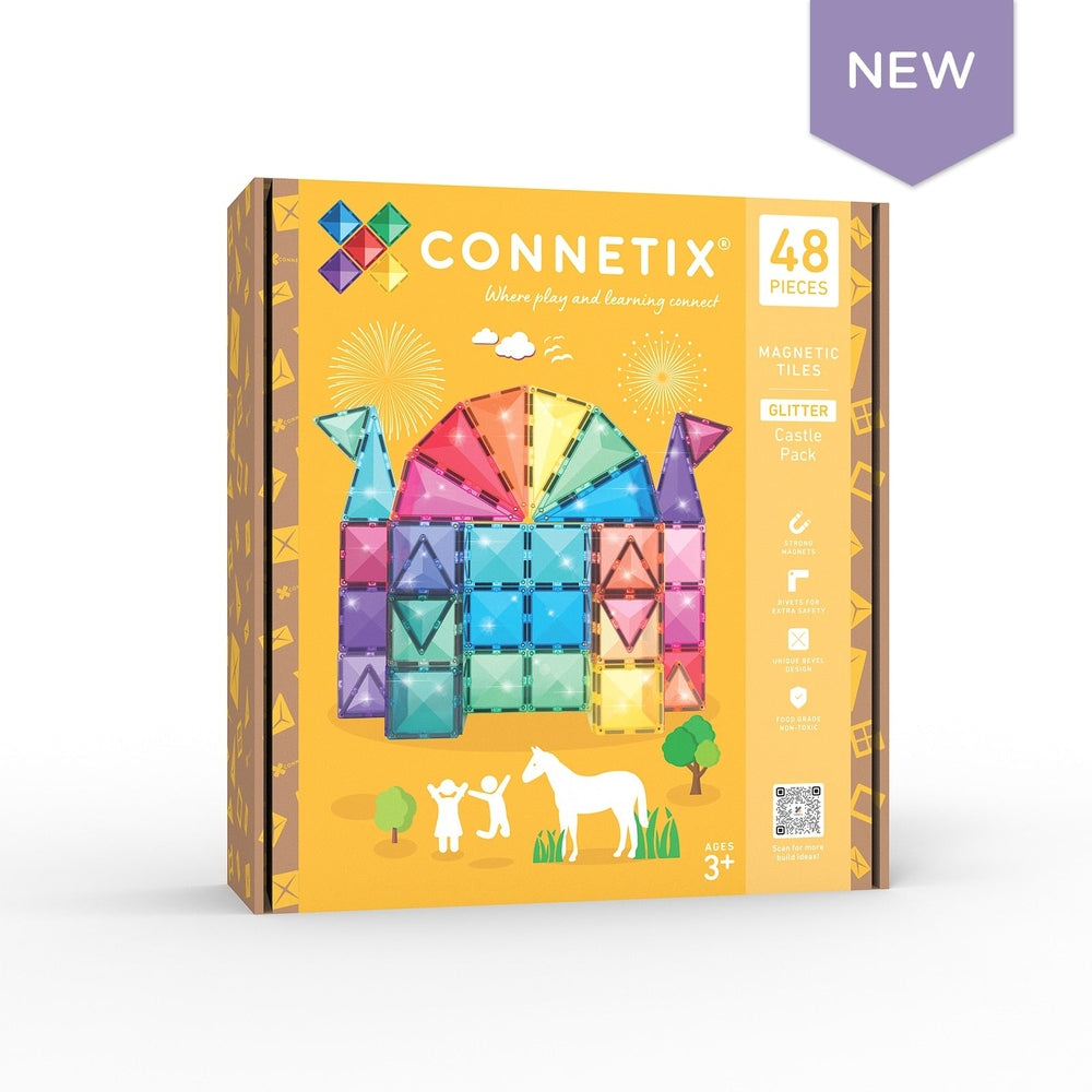 Connetix Glitter Castle Pack | 48 onderdelen