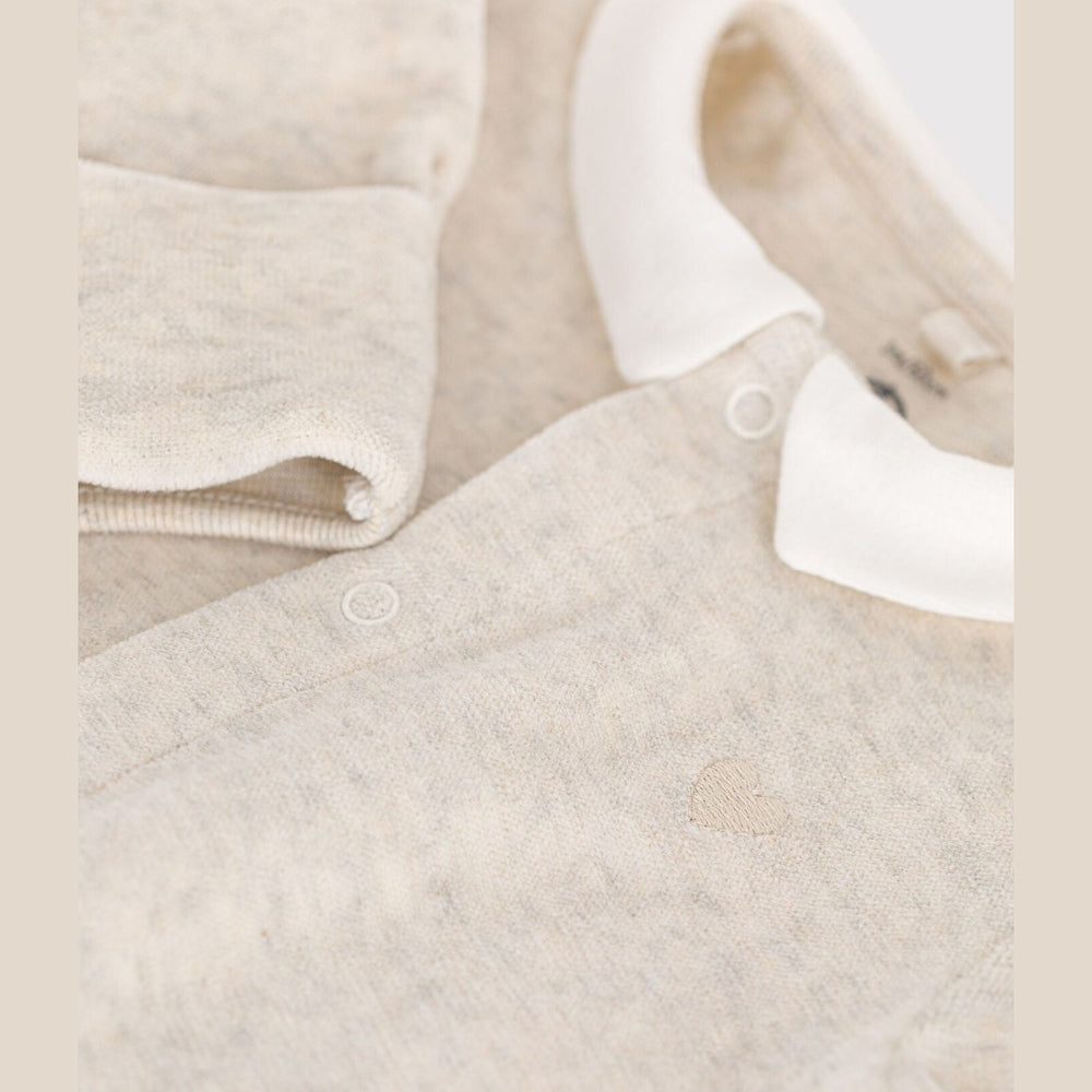 Petit Bateau Babypakje Met Kraag - Beige