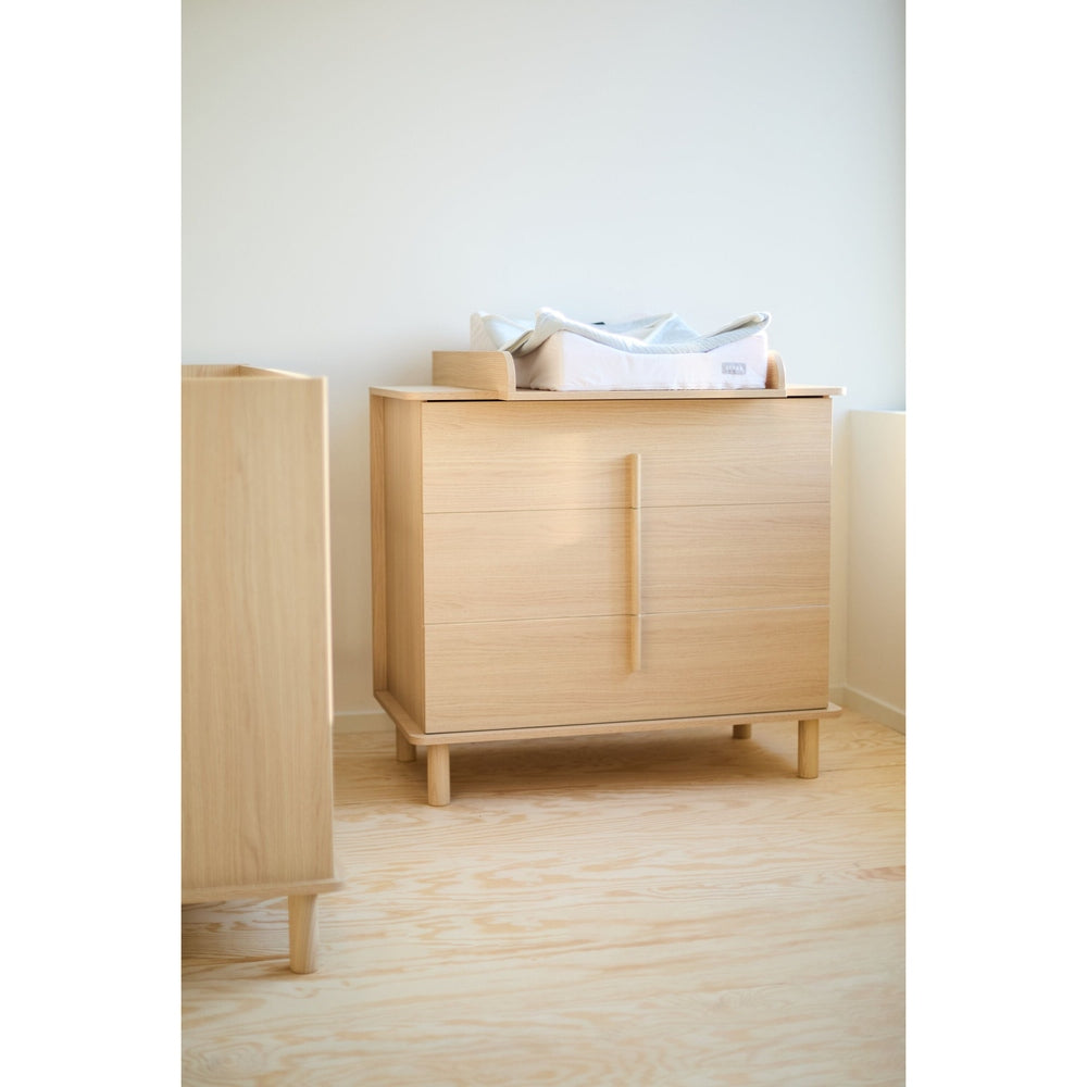 Childhome Commode / Luiertafel 3 Lades - Nordica Naturel