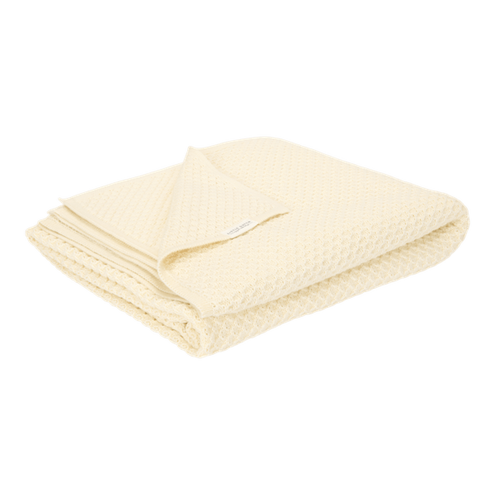 Little Dutch Gebreid Wiegdeken Pure Soft White