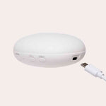 Moonie Knuffel - The Humming Seal Organic 2.0 - Grey Natur | Witte Ruis Zeehond Met Lichtje