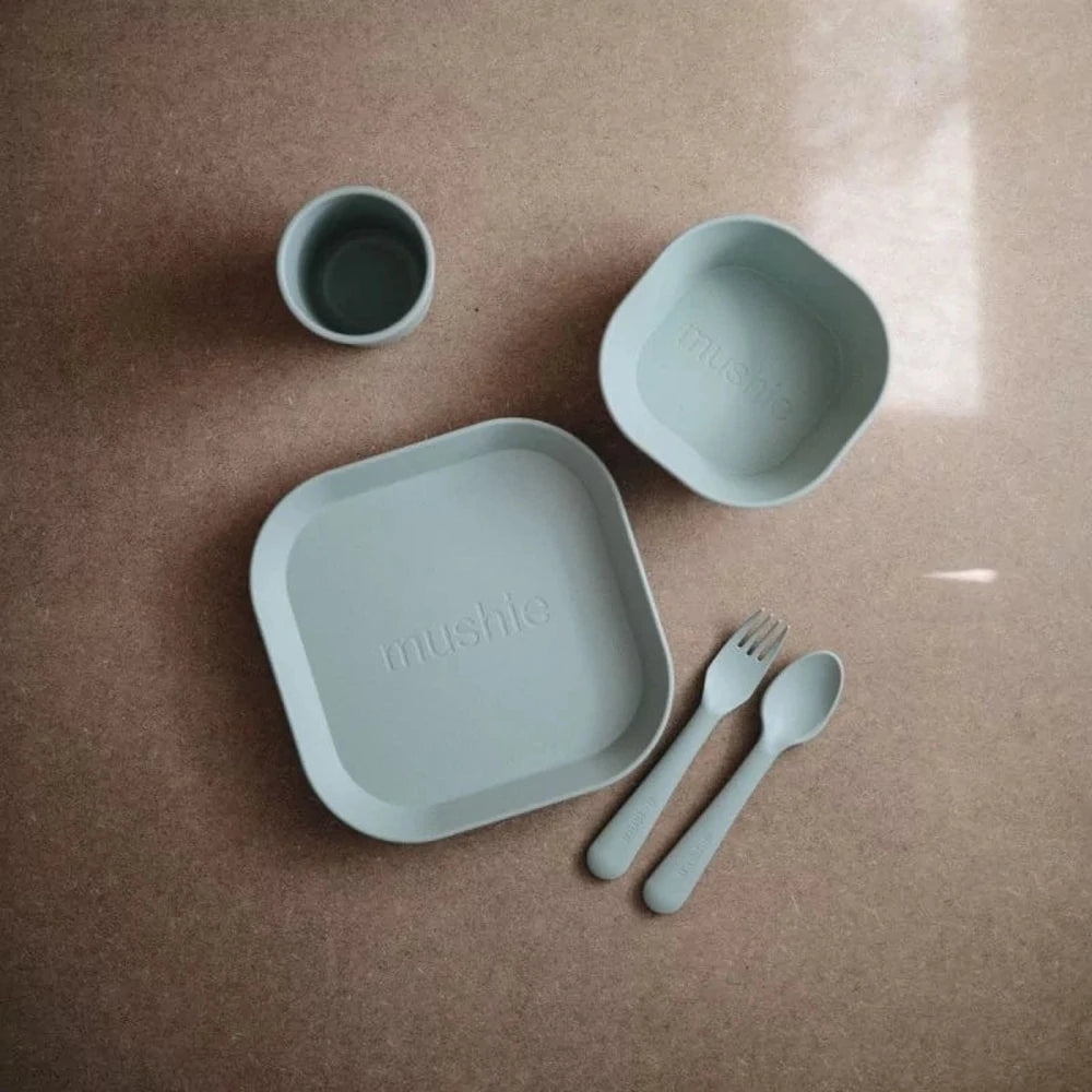 Mushie Kommen 2 stuks - Vierkant/Sage kopie