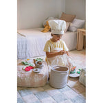 Lorenal Canals Poef Vichy Rose