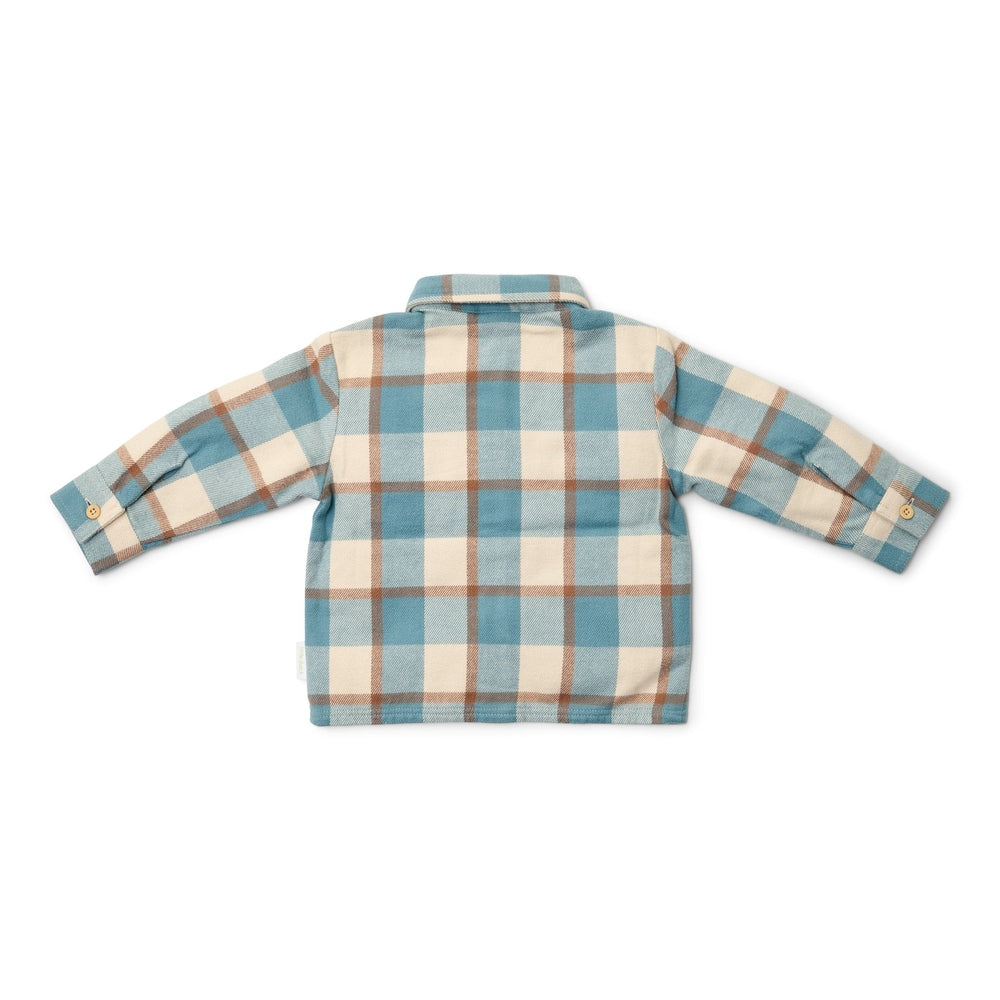 Little Dutch Flanellen Overhemd Met Klassieke Ruitenprint - Stone Blue
