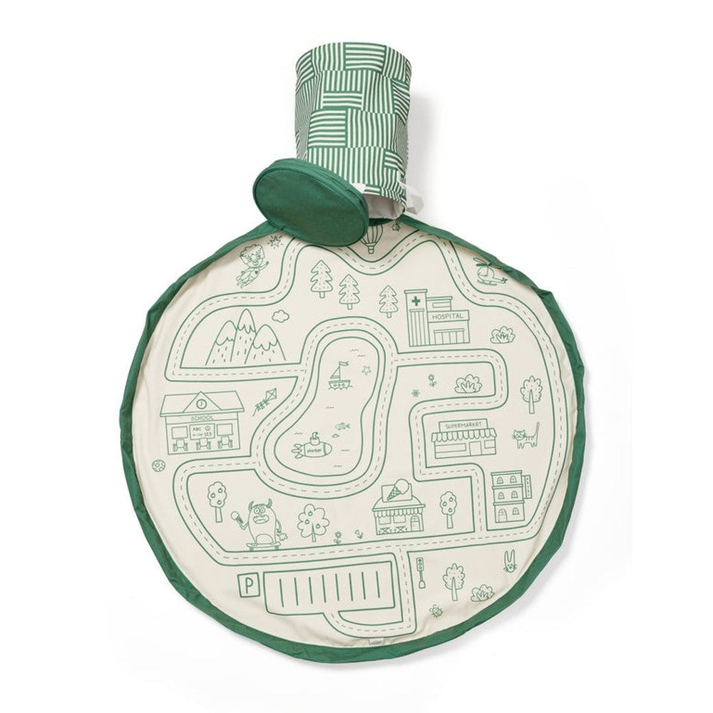 Play&Go Soo Speelmat en Opbergmand - Roadmap