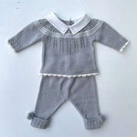 BABY ENSEMBLE IN GRIJS MELANGE