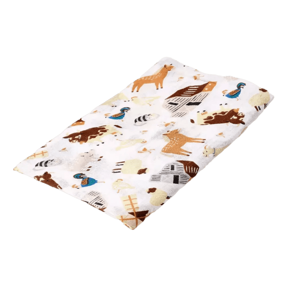 HYDROFIELE DOEK x 120CM - FARM ANIMALS