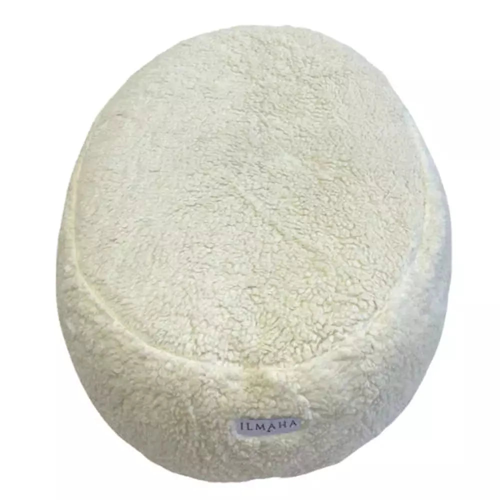 Ilmaha Relaxhoes Voor Voedingskussen of Zwangerschapskussen – Teddy Ecru – Zacht & Ademend Babynestje – Universele Pasvorm