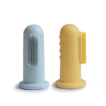 MUSHIE TOOTHBRUSH - POWDER BLUE + PALE DAFFODIL