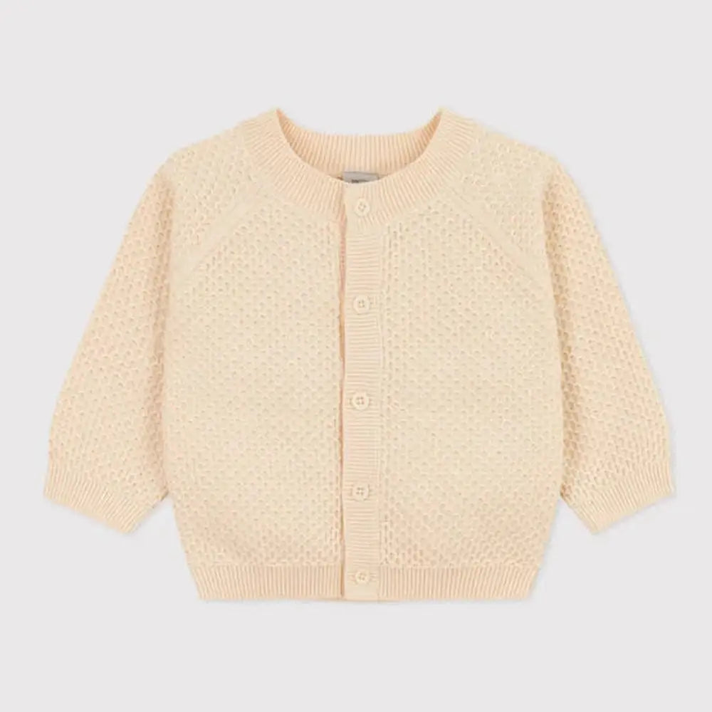 BABYCARDIGAN IN TRICOT VAN KATOEN