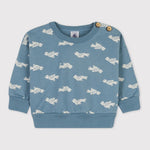 SWEATER IN KATOEN MET PRINT VOGELTJES